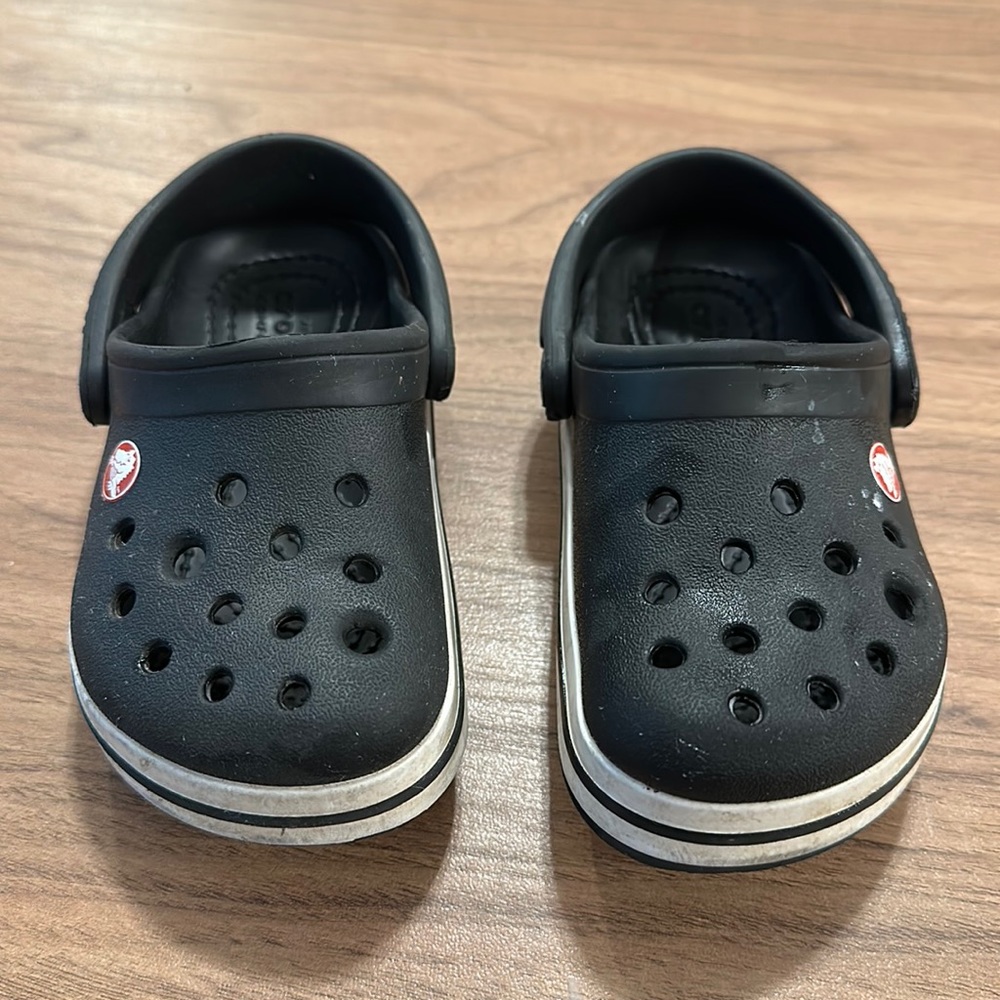 CROCS! Toddler crocband clog black size 7c